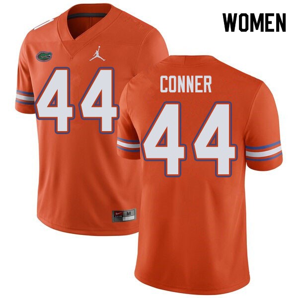 Jordan Brand Women #44 Garrett Conner Florida Gators College Football Jersey Orange